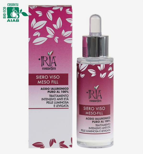 siero viso meso fill IRIA cosmetics con confezione
