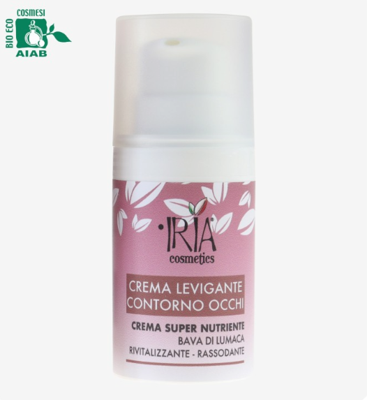 crema levigante contorno occhi alla bava di lumaca IRIA cosmetics 