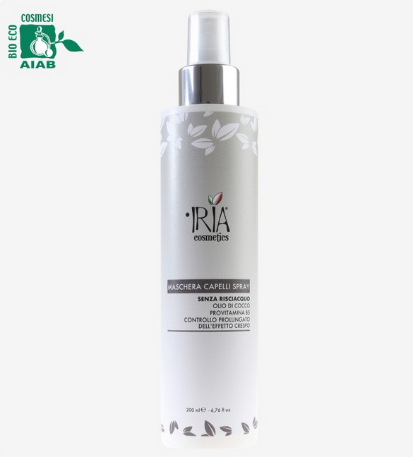 maschera capelli spray IRIA cosmetics 