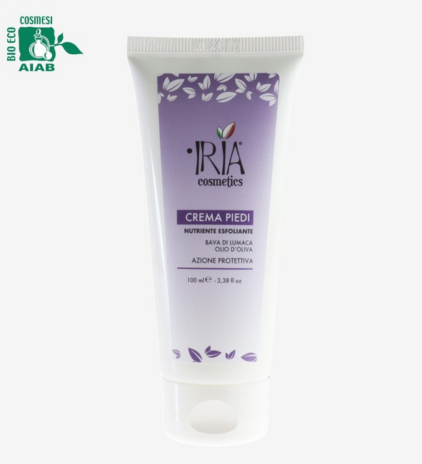 crema piedi IRIA cosmetics nutriente ed esfoliante 