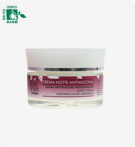 crema notte antimacchia IRIA cosmetics 