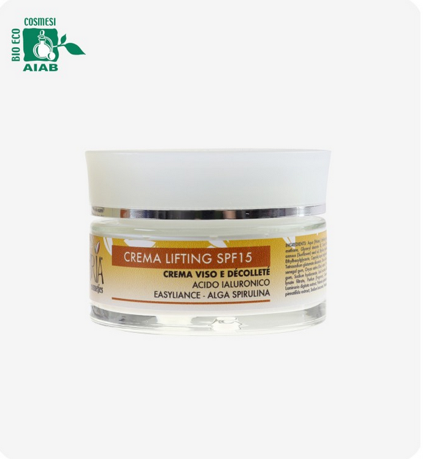crema lifting SPF15 IRIA cosmetics viso e decoltè