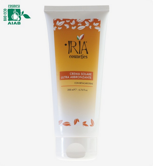 crema solare ultra abbronzante IRIA cosmetics 